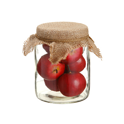 Apples in Glass Jar