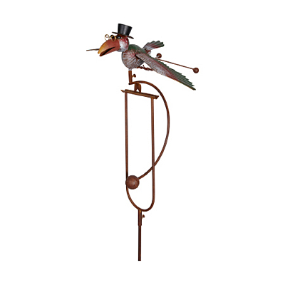 Stake - Rocking Bird with Top Hat