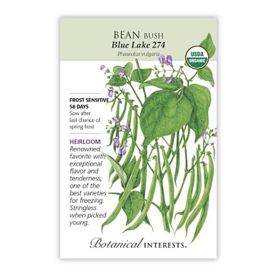 Seeds - BI Bean Bush Blue Lake 274 Org