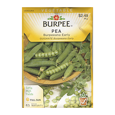 Seeds - Pea 'Burpeeana Early'