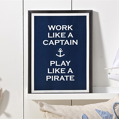 Work Like a Captain Canvas Print