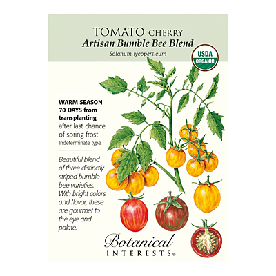 Seeds - BI Tomato Cherry Artisan Bumble Bee Blend Org