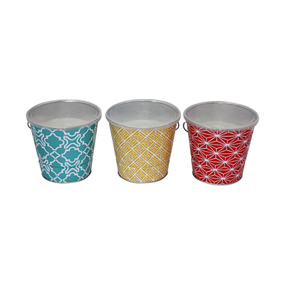 Citronella Candle - Geometric Bucket