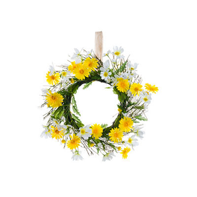 Wreath - Daisy Yellow & White