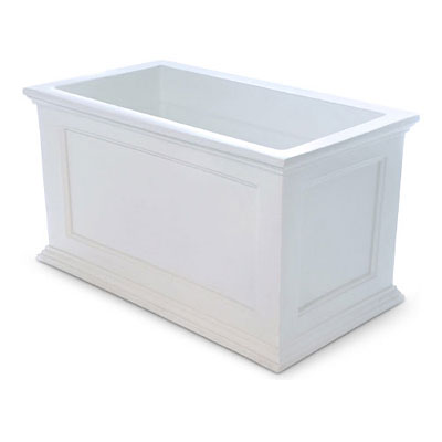 Mayne Fairfield Rectangular Patio Planter - White