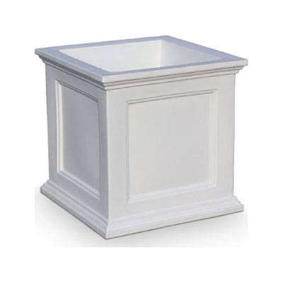 Mayne Fairfield Square Patio Planter - White