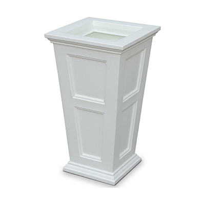 Mayne Fairfield Tall Planter - White