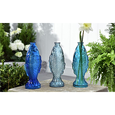 Glass Fish Design Vase