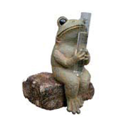 Rain Gauge - Frog Sitting