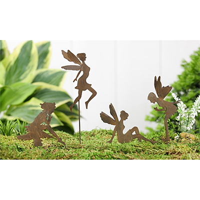 Mini World Iron Fairy Design Garden Pick