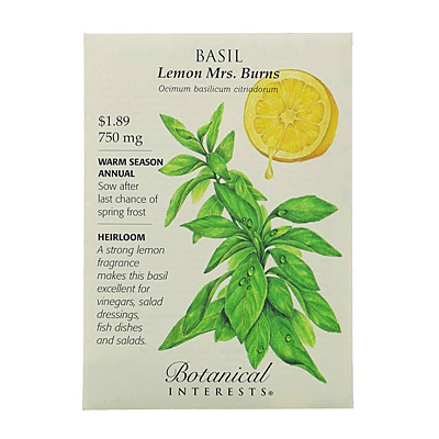 Seeds - BI Basil Lemon Mrs Burns