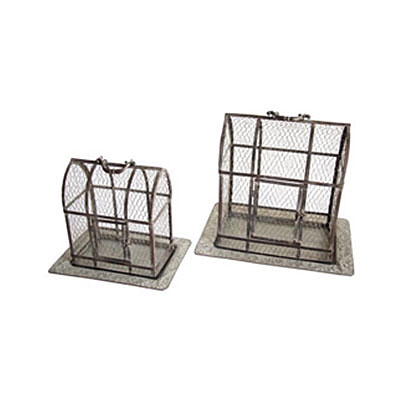 Plant Cage - Antique Galvanized