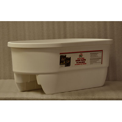 Adjustable Deck Rail Planter - White