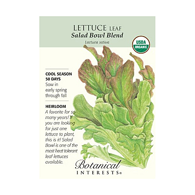 Seeds - BI Lettuce Leaf Salad Bowl Blend Org