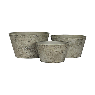 Listo Tahoe Short Birch Pot - White
