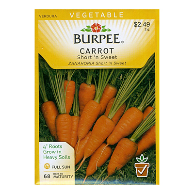 Seeds - Carrot 'Short 'n Sweet'