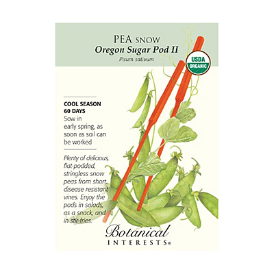 Seeds - BI Pea Snow Oregon Sugar Pod Org