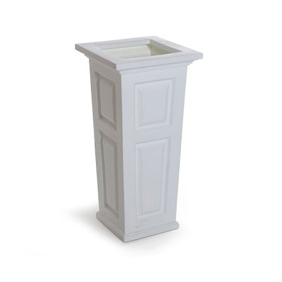 Mayne Nantucket Tall Planter - White