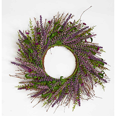 Wreath - Lavender & Small Flower Twig
