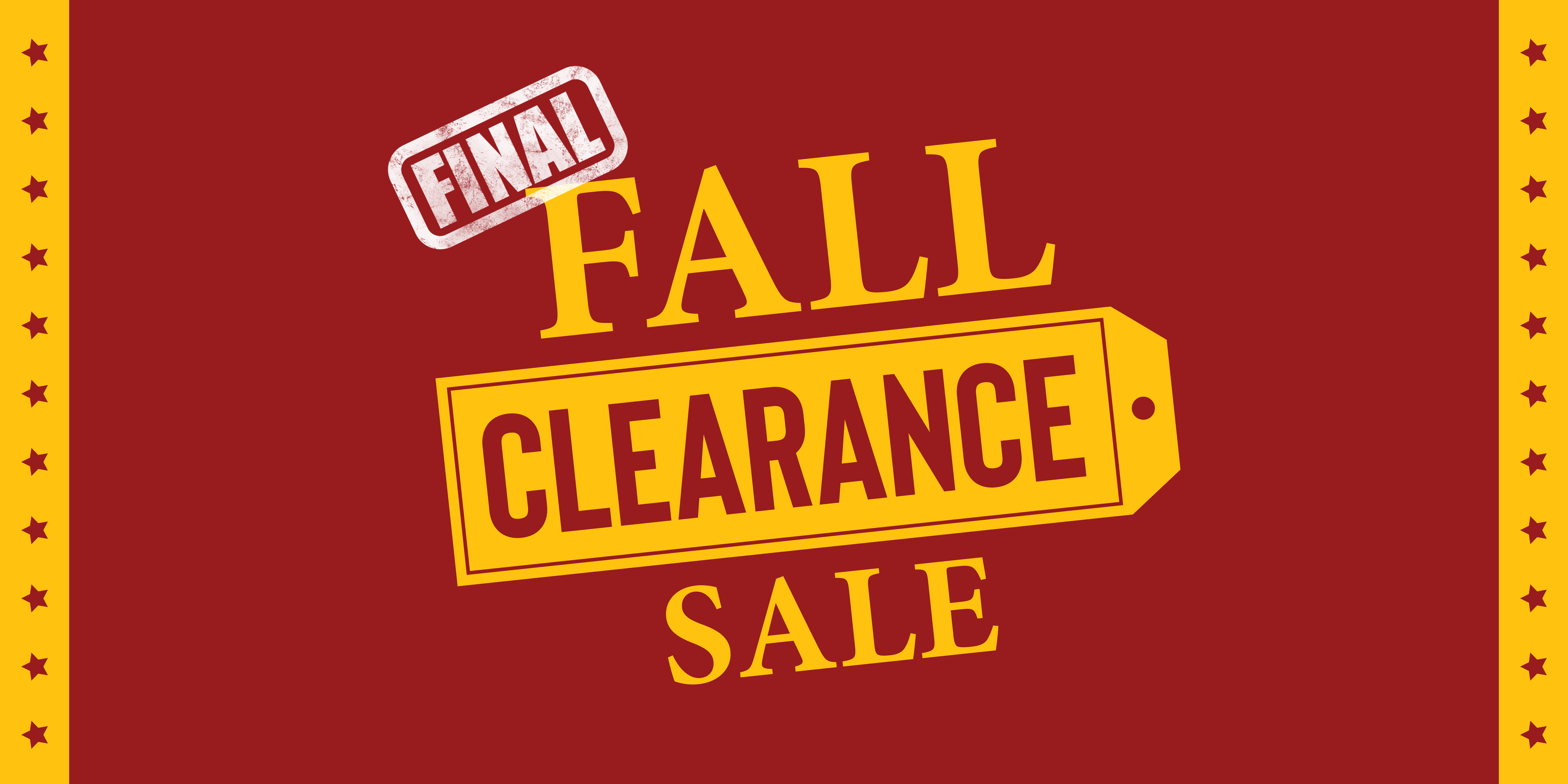 Final Fall Clearance Sale